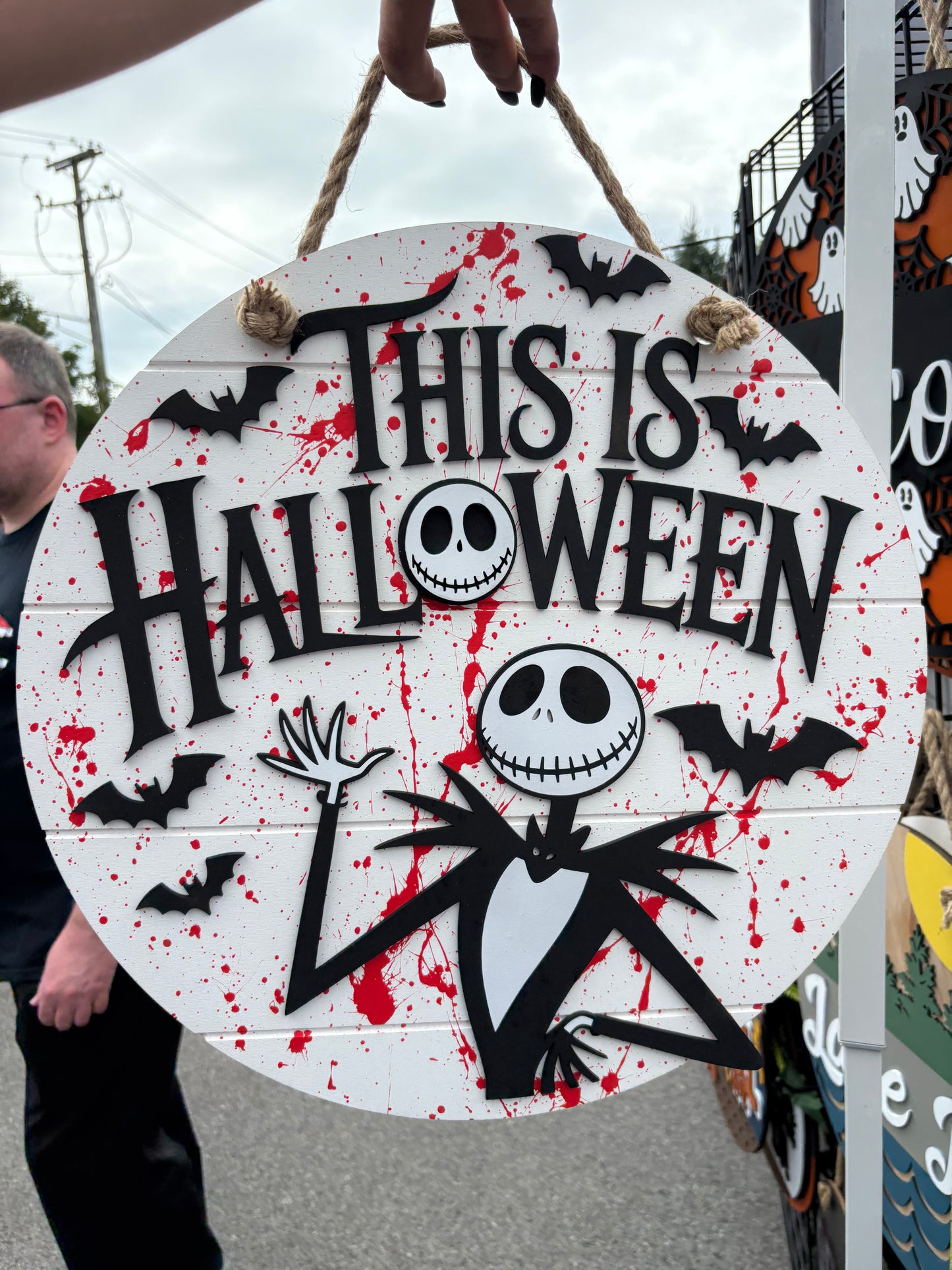 This is Halloween jack solo door hanger