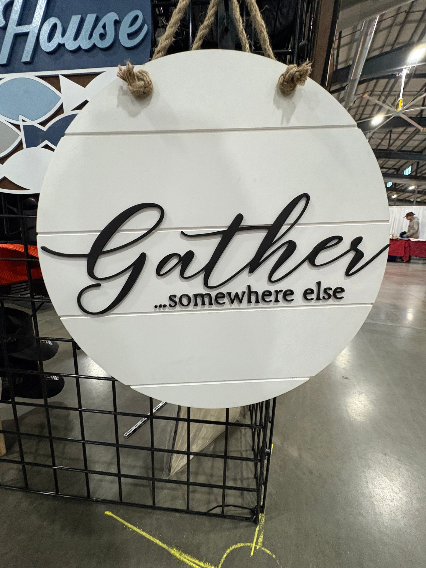 gather somewhere else door hanger