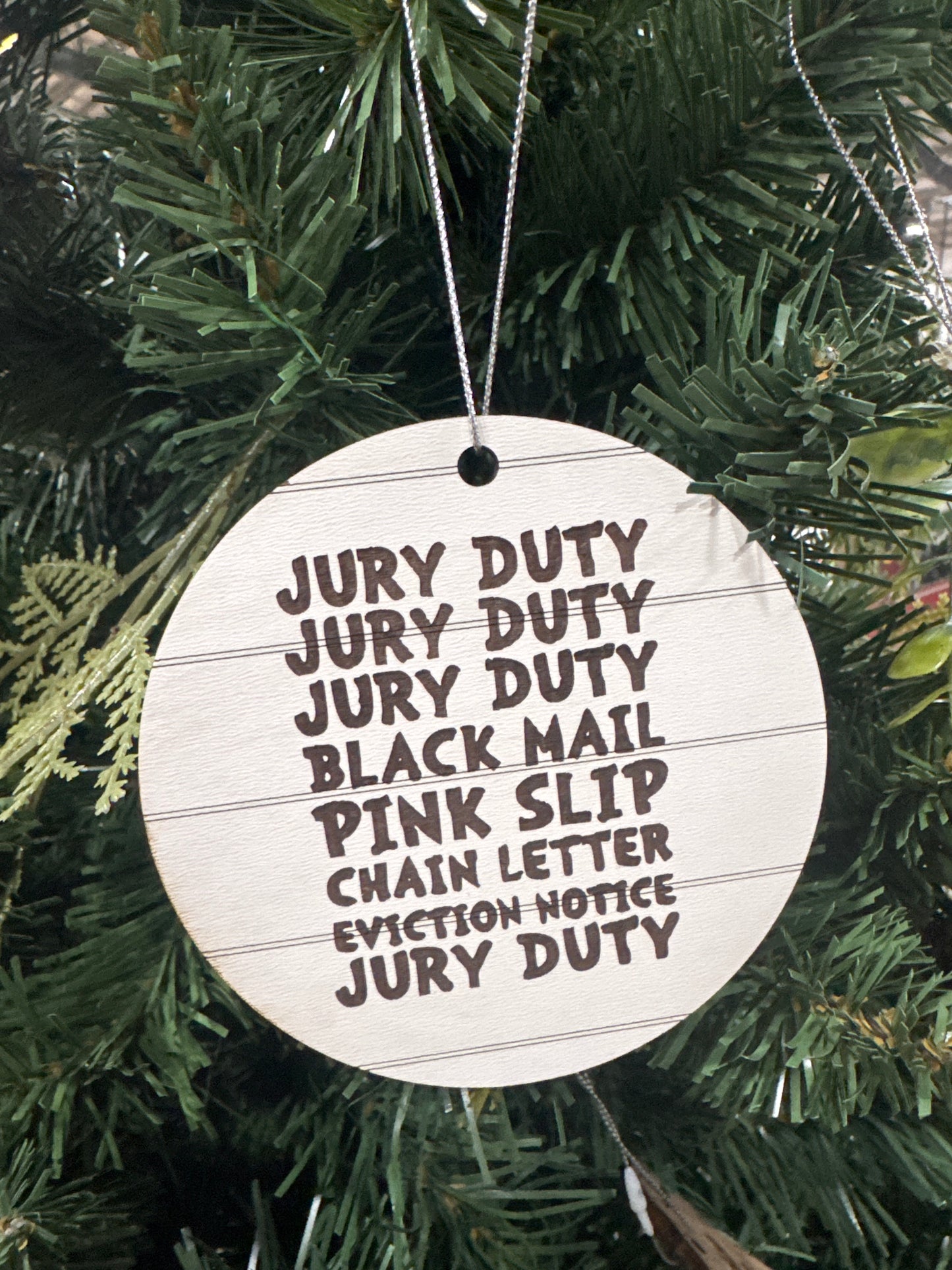 Jury duty ornament
