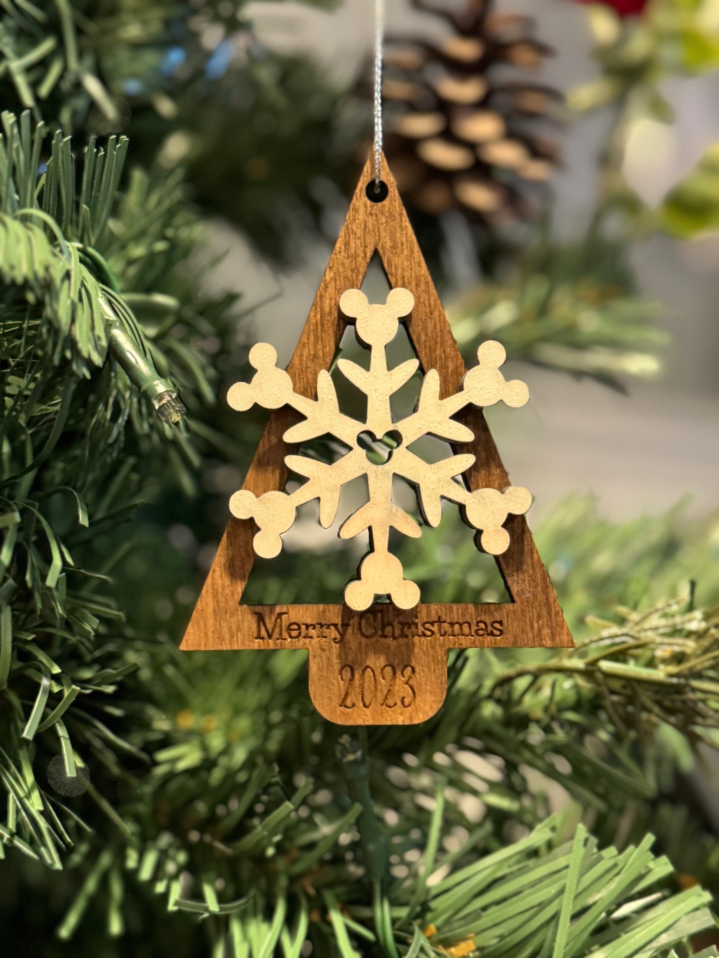 2025 Mouse snowflake ornament