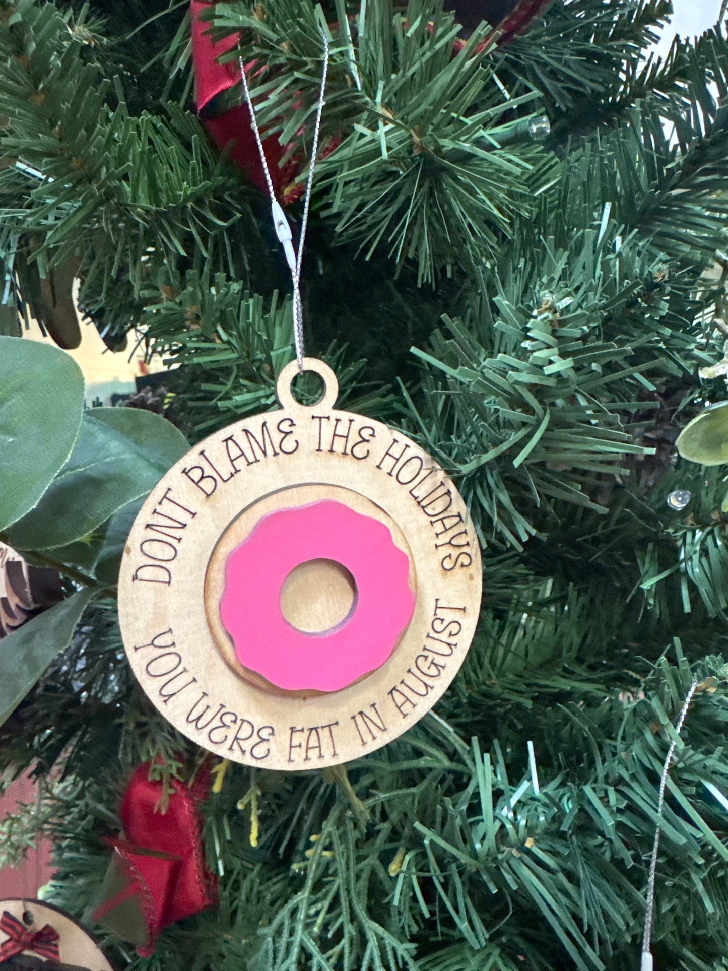 Fat in August ornament