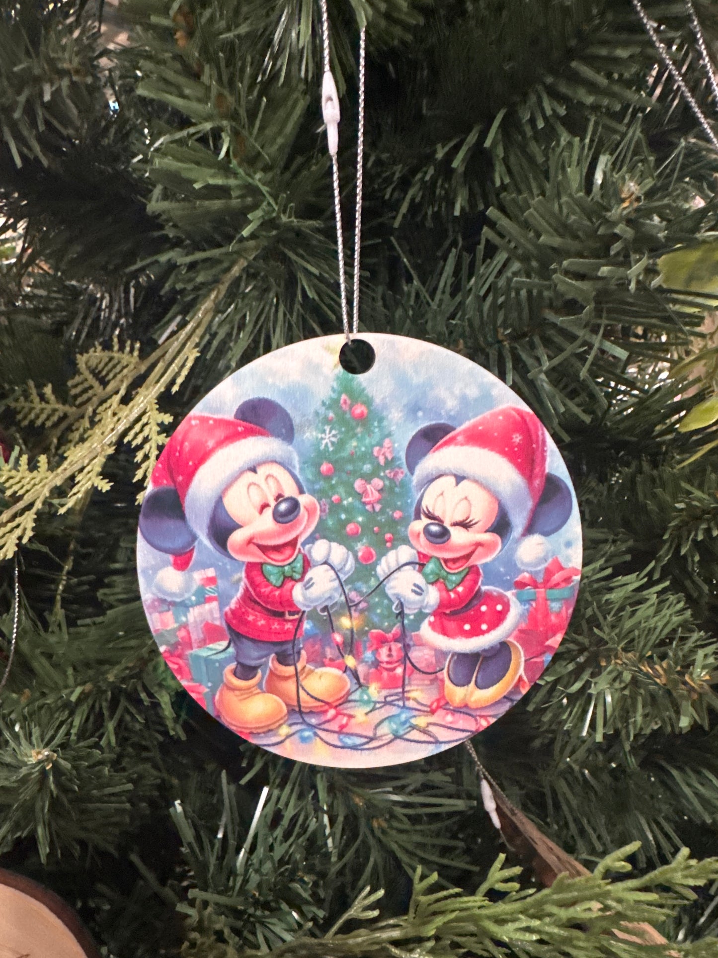 Mouse pair ornament color