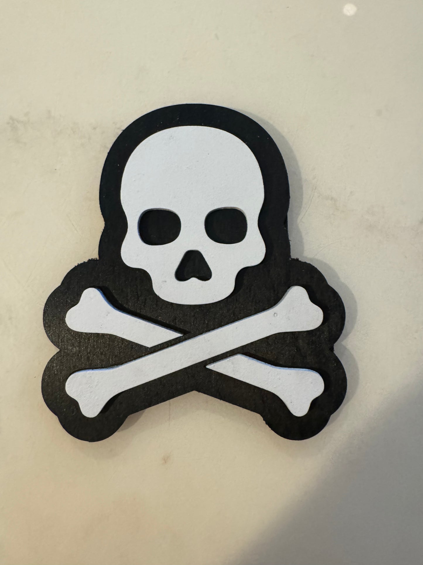 Skull and crossbones interchangeable piece