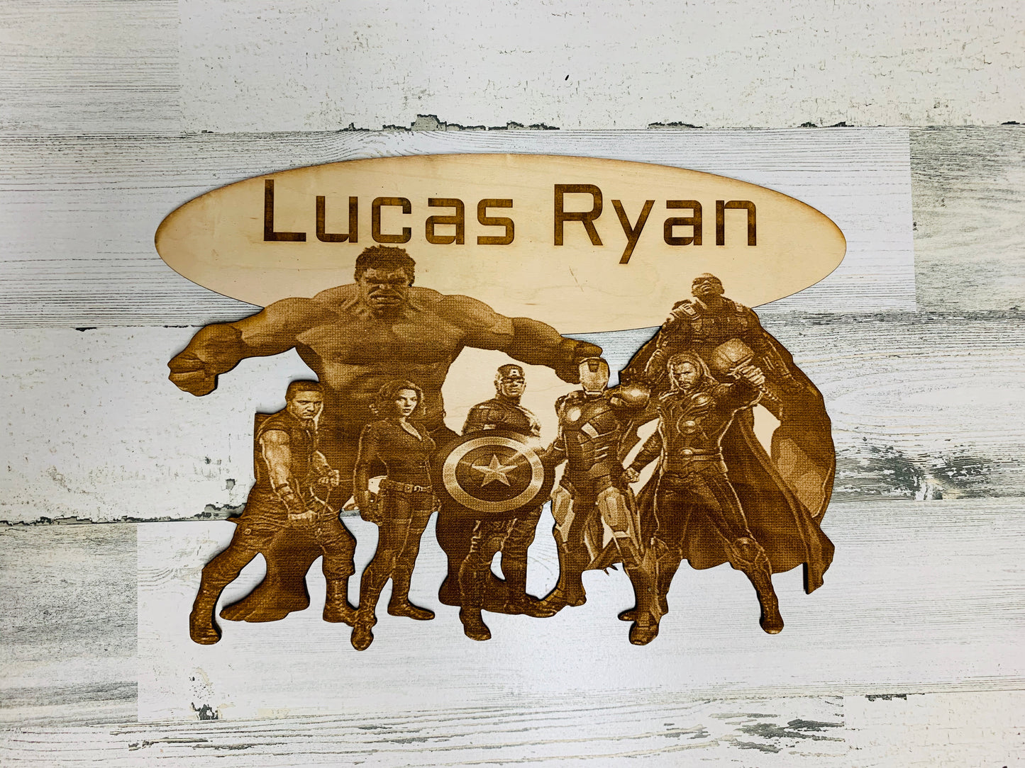 Avengers room sign