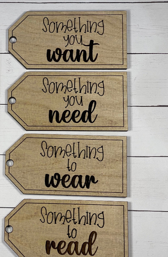 Something you want, need, wear, read tags.