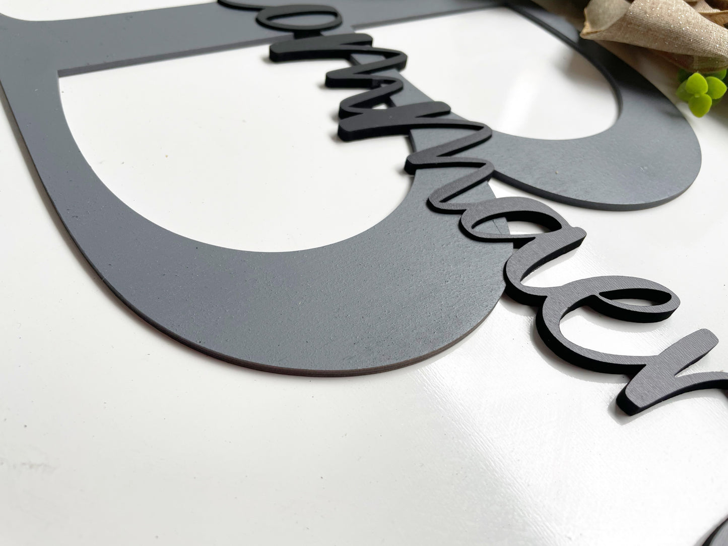 Initial and name sign