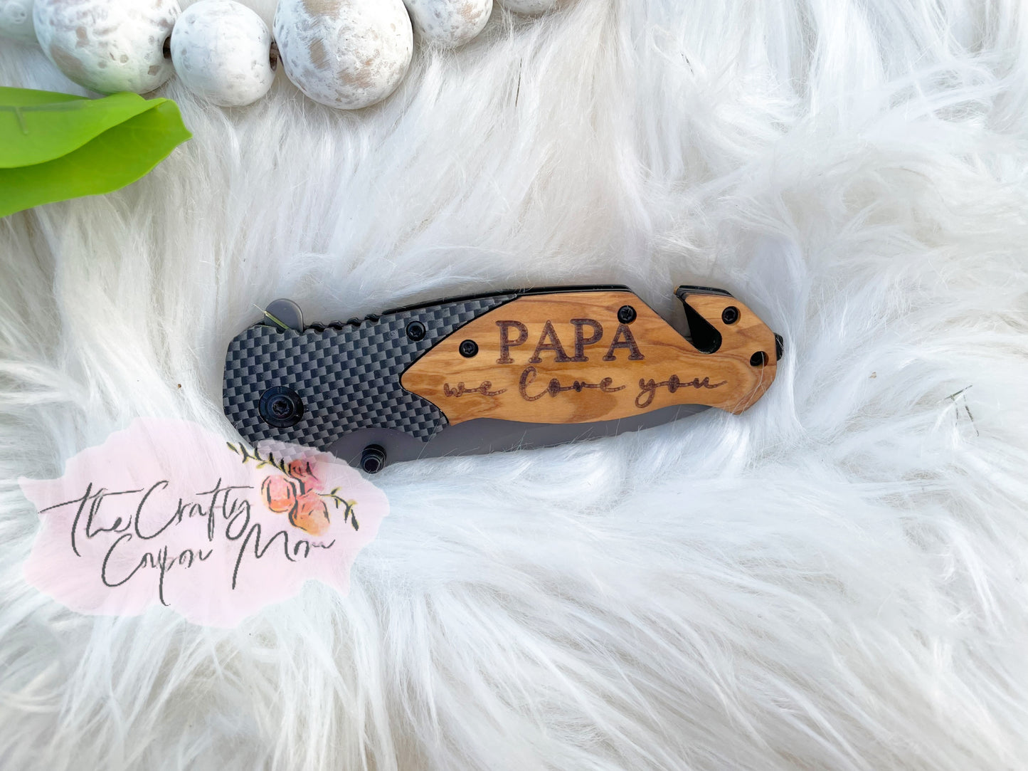 Engraved pocket knife