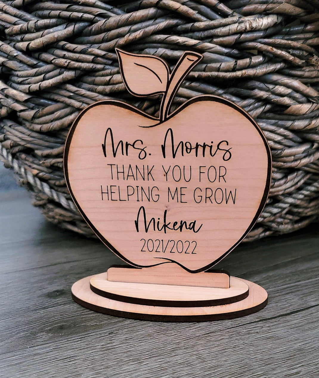 Standing apple desk decoration