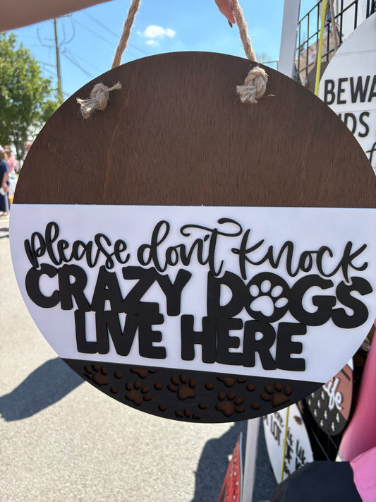 Please don’t knock door hanger