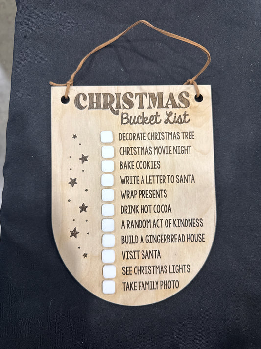 Christmas bucket list