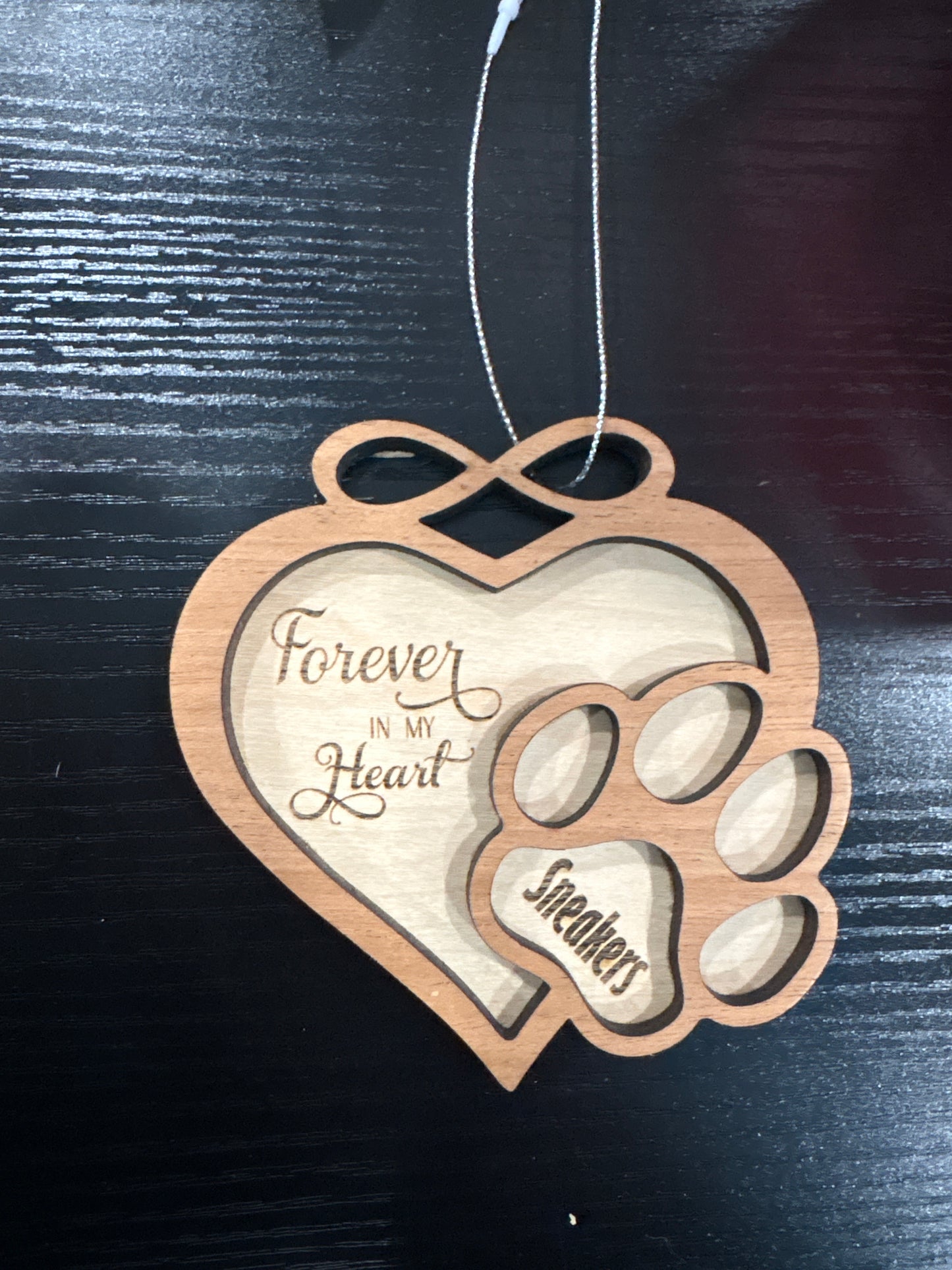 Paw memorial pet custom ornament