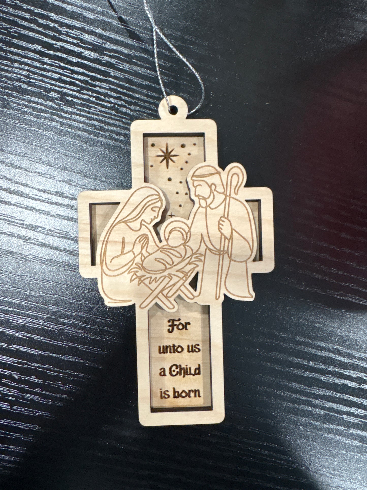 Jesus cross ornament