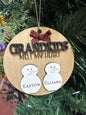 grandkids melt our hearts customized ornament