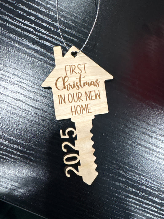 2025 First Christmas in our new home ornament