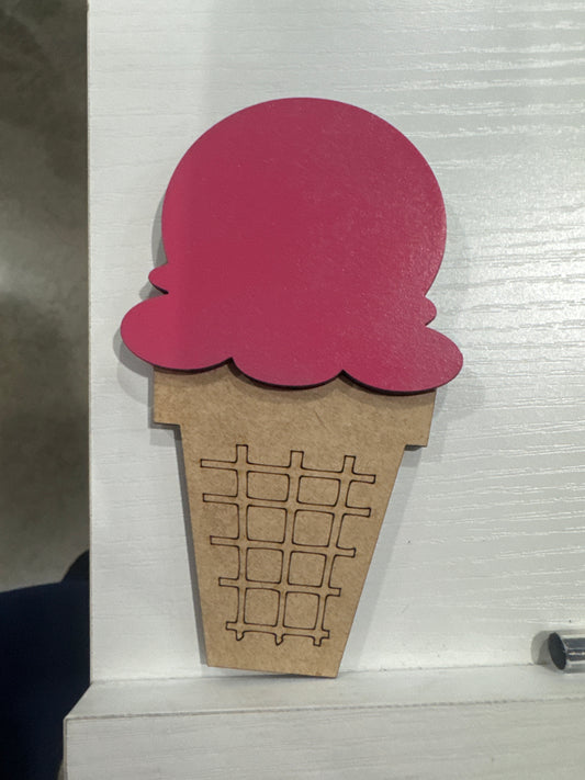 Ice cream cone interchangeable piece