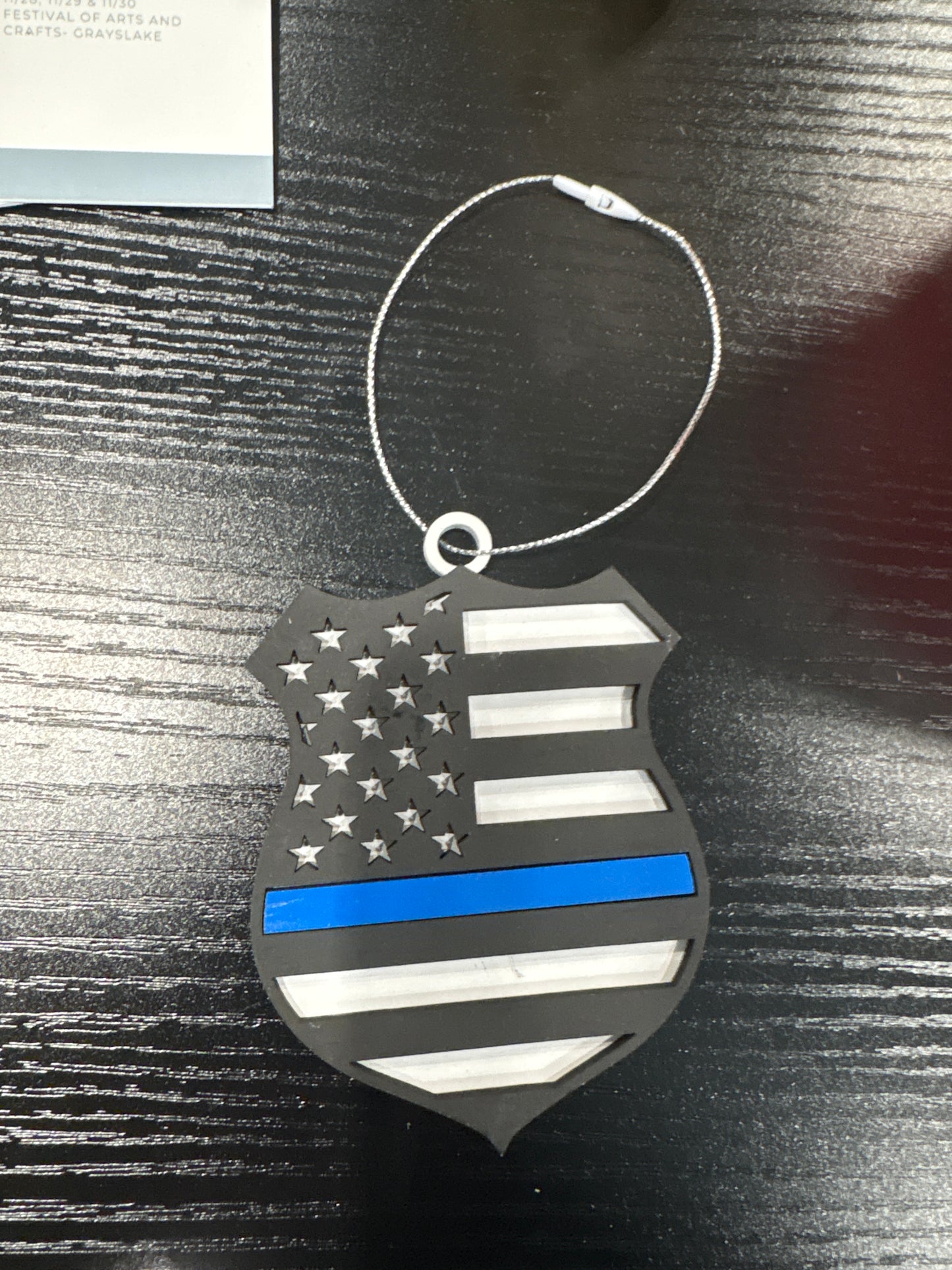 Blue line ornament