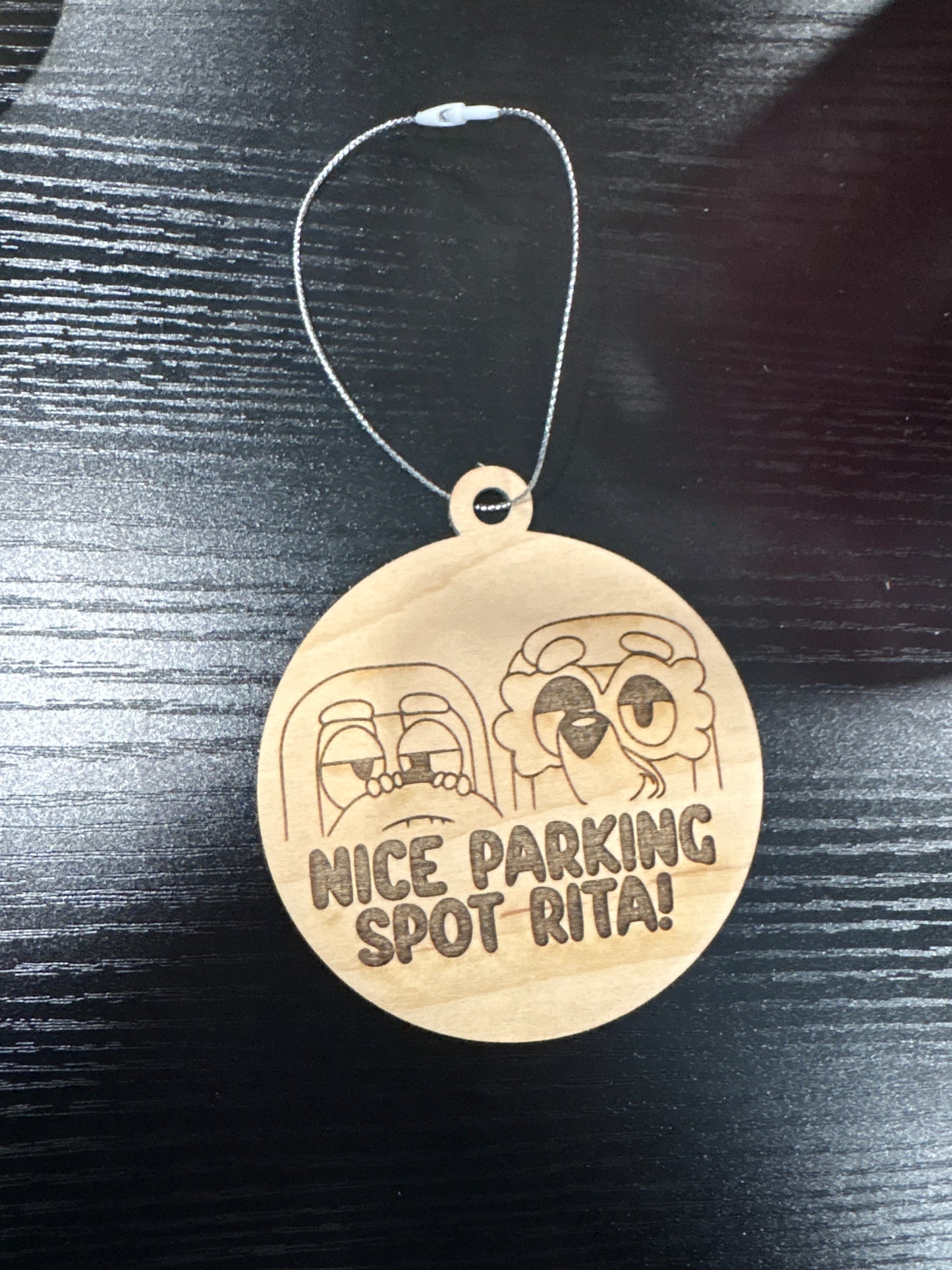 Nice parking spot Rita ornament