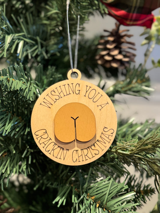 Wishing you a crackin’ Christmas ￼ornament