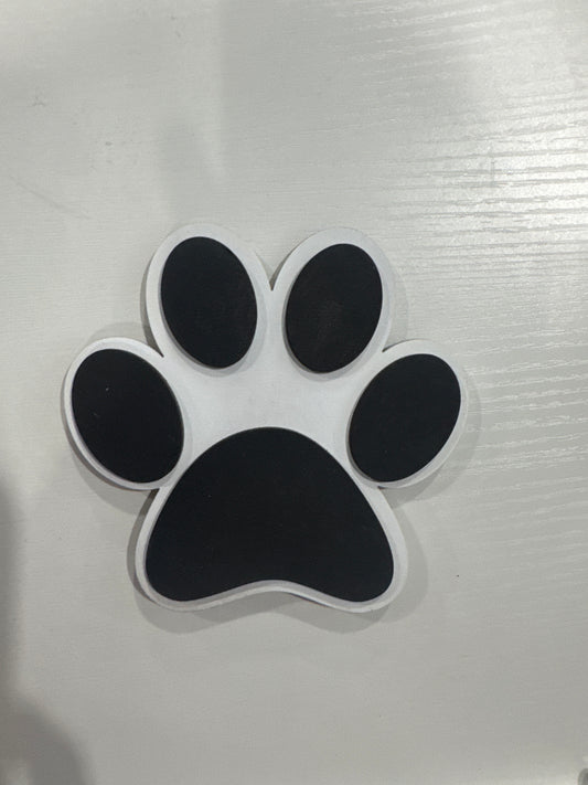 Paw print interchangeable piece