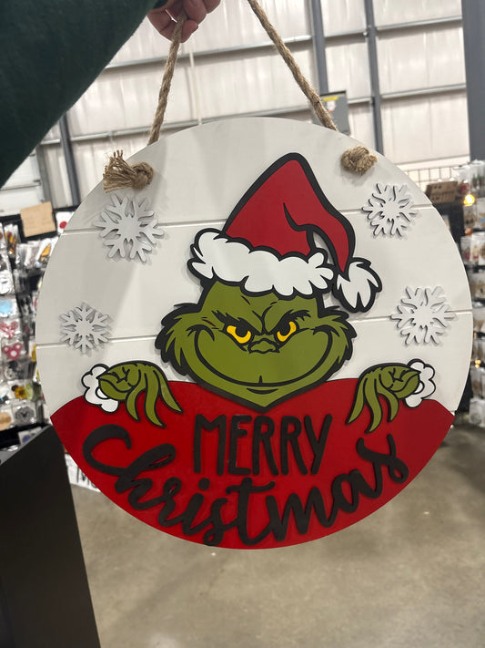 Merry Christmas door hanger g