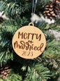 2024 Merry and married ornament