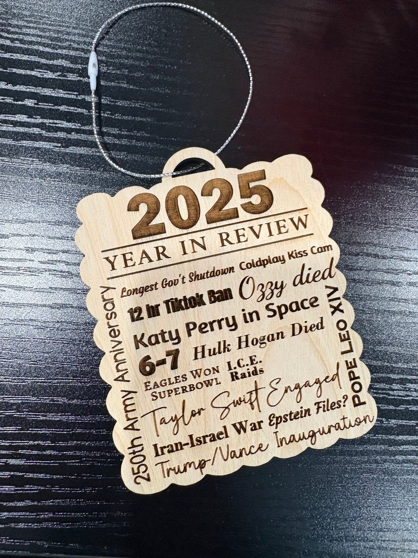 2025 year in review ornament