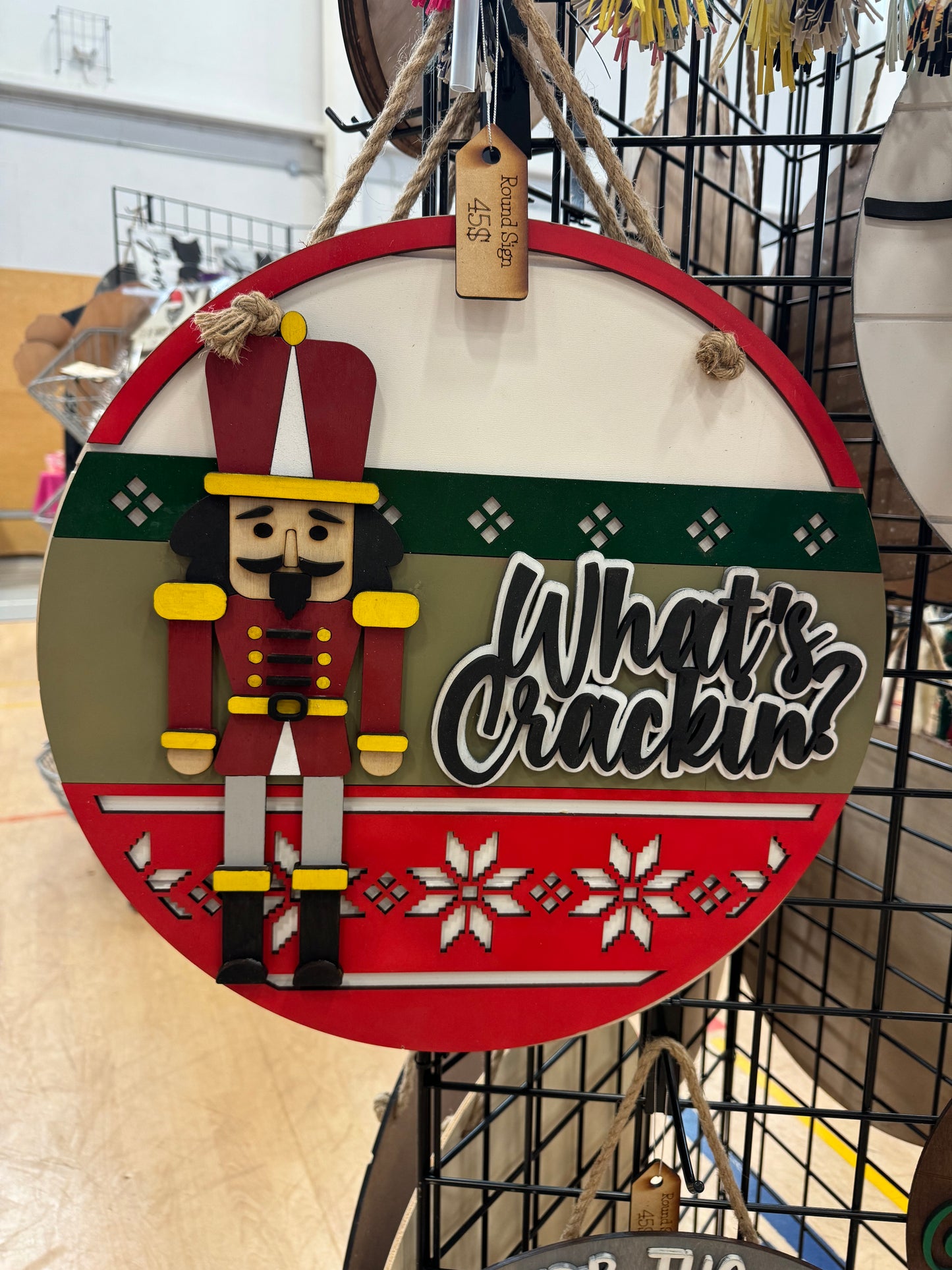 What’s crackin? Nutcracker Door hanger