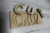 Custom wooden name puzzle UNFINISHED