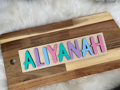 Custom wooden name puzzle FINISHED