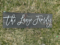 The family 3d signs