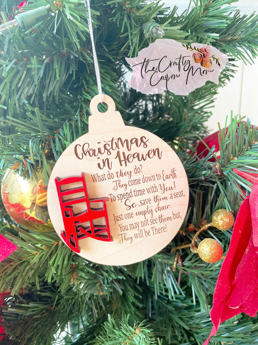 Christmas in Heaven ornament