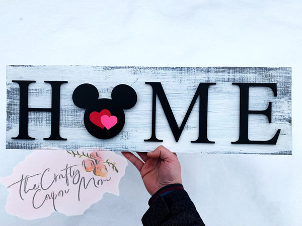 Mouse home sign Valentine’s Day
