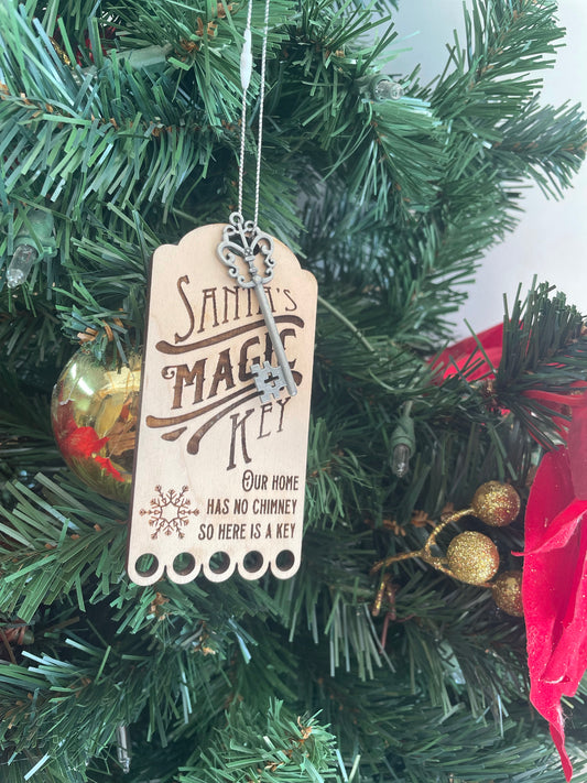 Santas magic key ornament