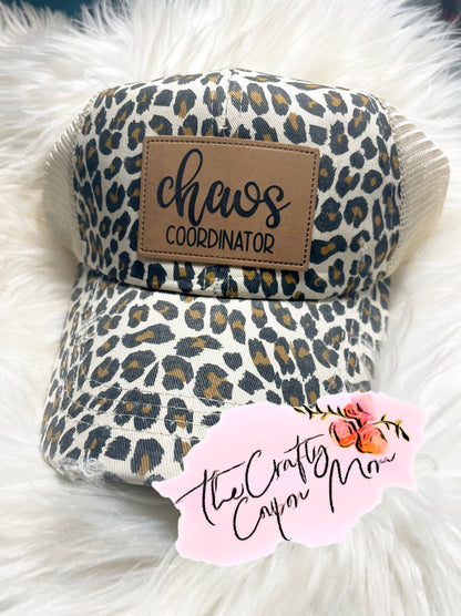 Chaos coordinator ponytail hat