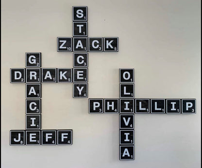 Scrabble tiles