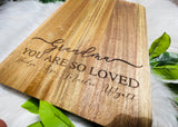 you are so loved cutting board