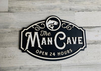 3D man cave sign
