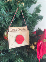 Dear santa, sleighs extended warranty ornament