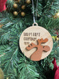 2024 Baby’s first Christmas moose ornament