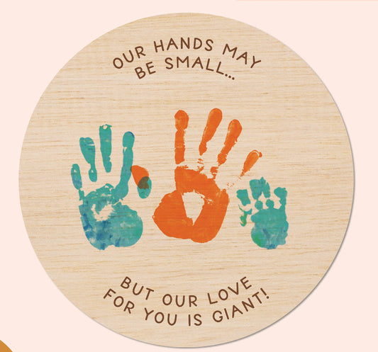 Hands may be small handprint DIY